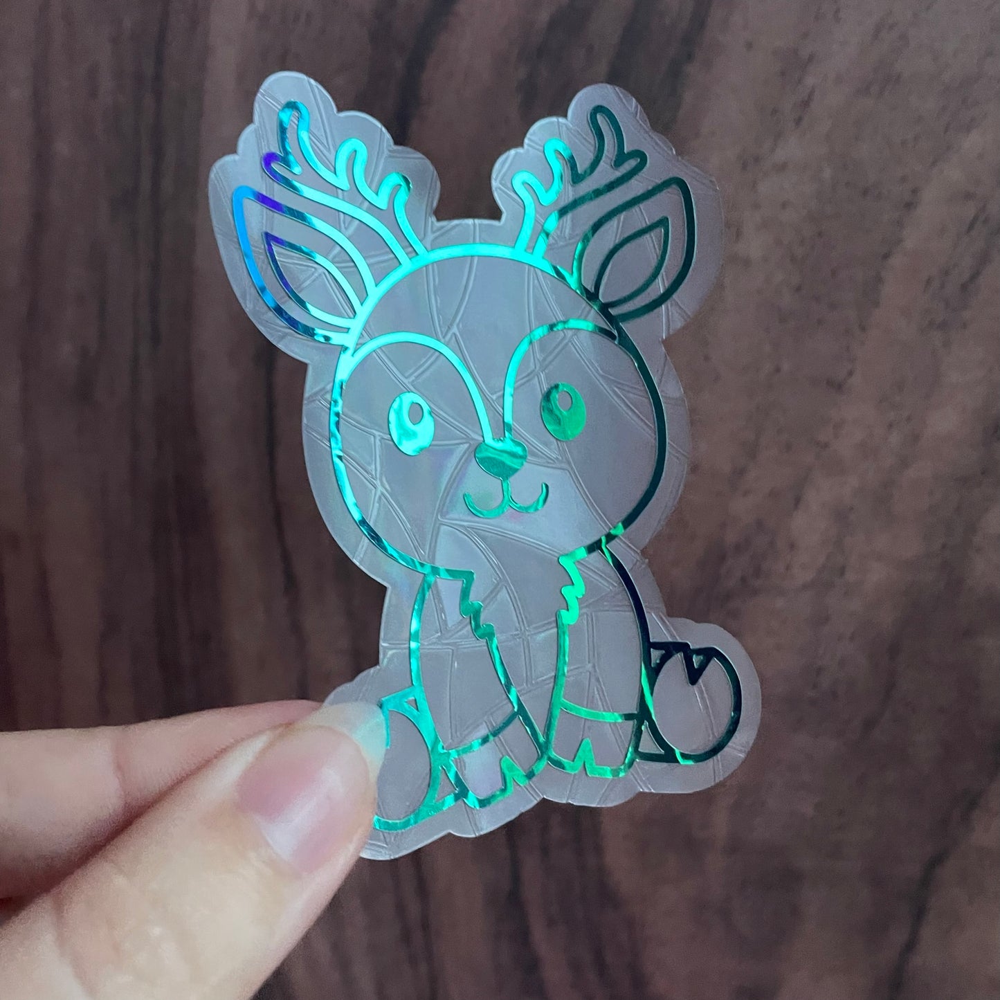 Cute Reindeer Rainbow Maker Window Sticker