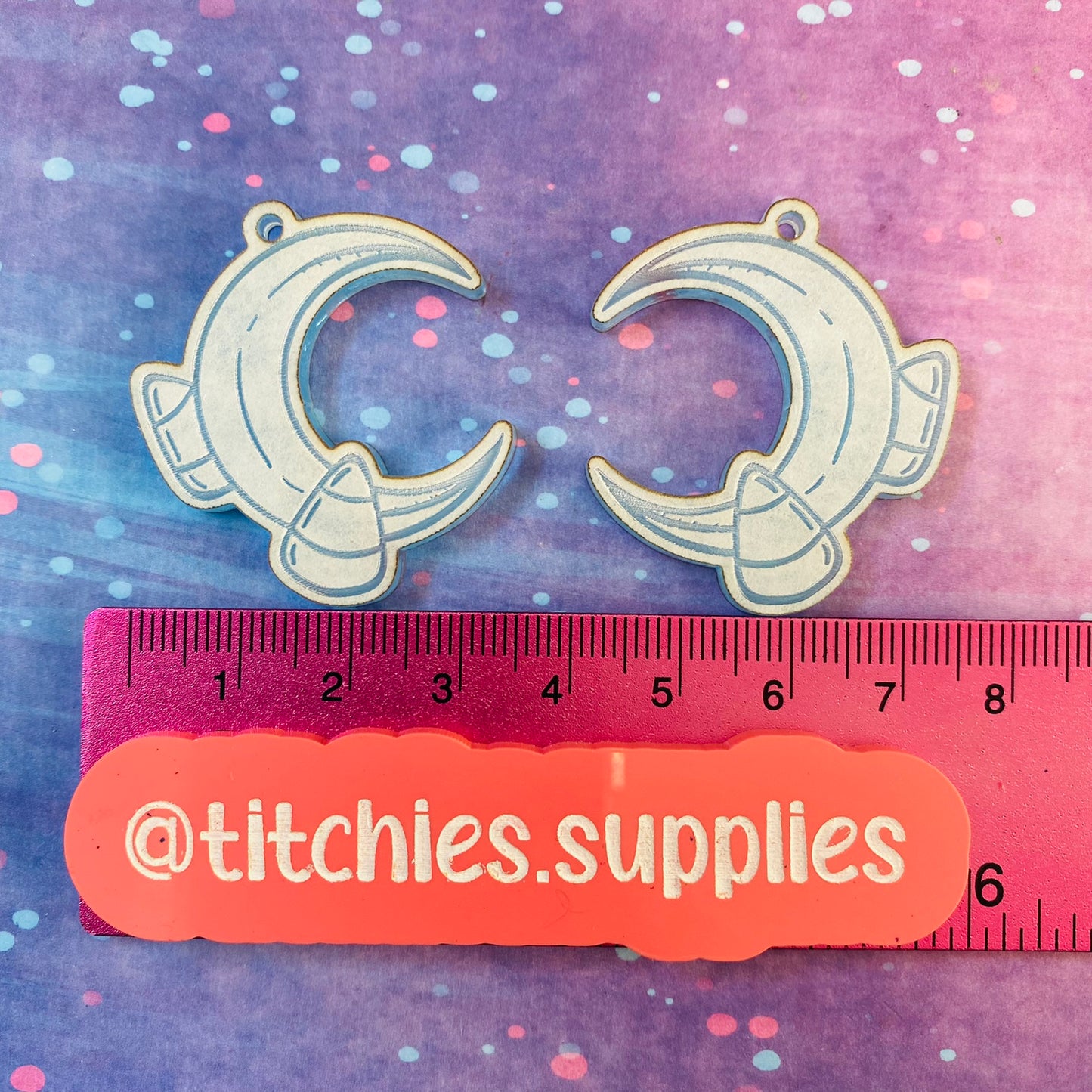 Candy Corn Moon Earring Mould