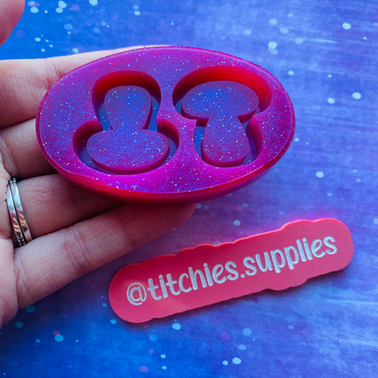 Shallow Shaker Mould - Duo Mushroom