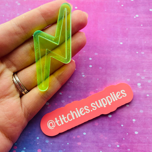 Large Lightning Bolt Shaker Mould