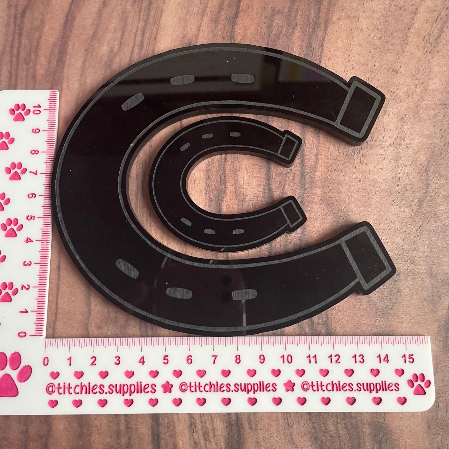 Horseshoe Hanging/Plaque Mould, 6mm Thick