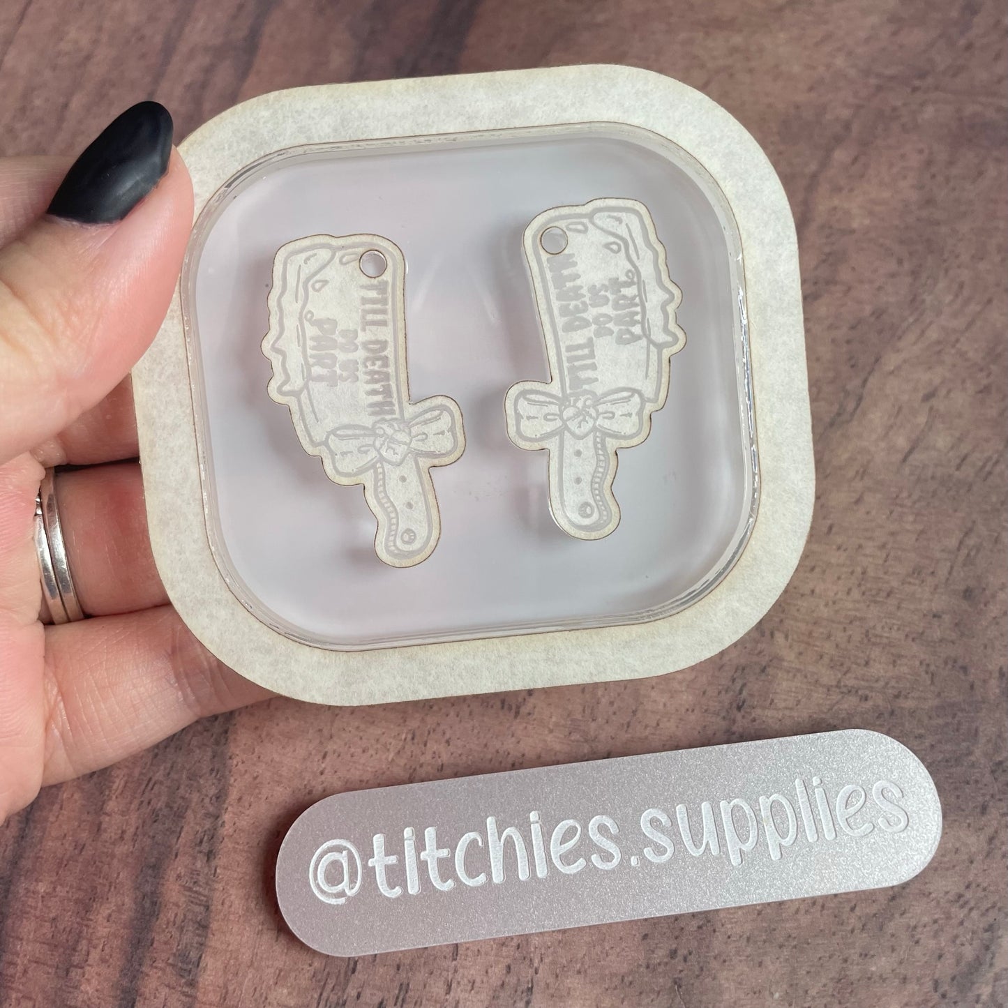 Till Death Cleaver Earring Mould