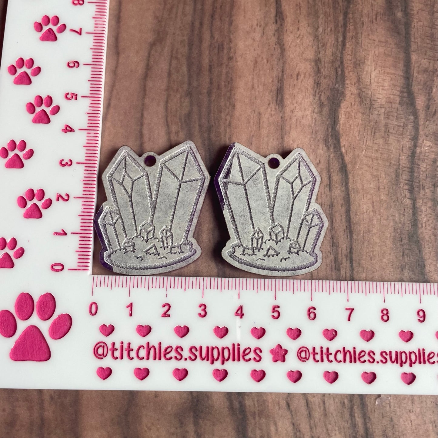 Crystal Cluster Earring Mould