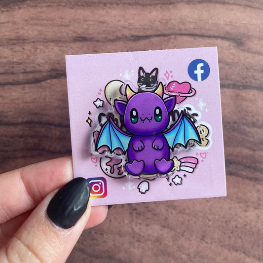 Acrylic Dragon Pin