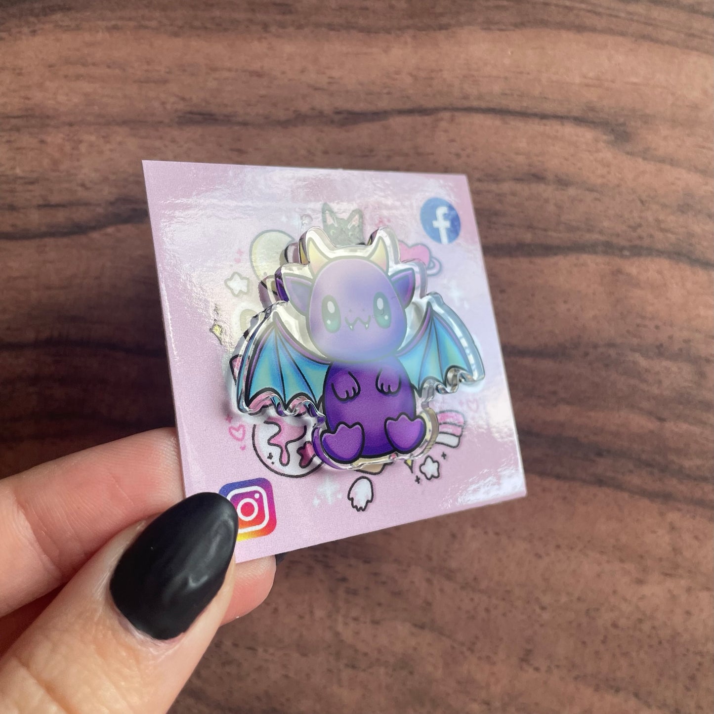 Acrylic Dragon Pin