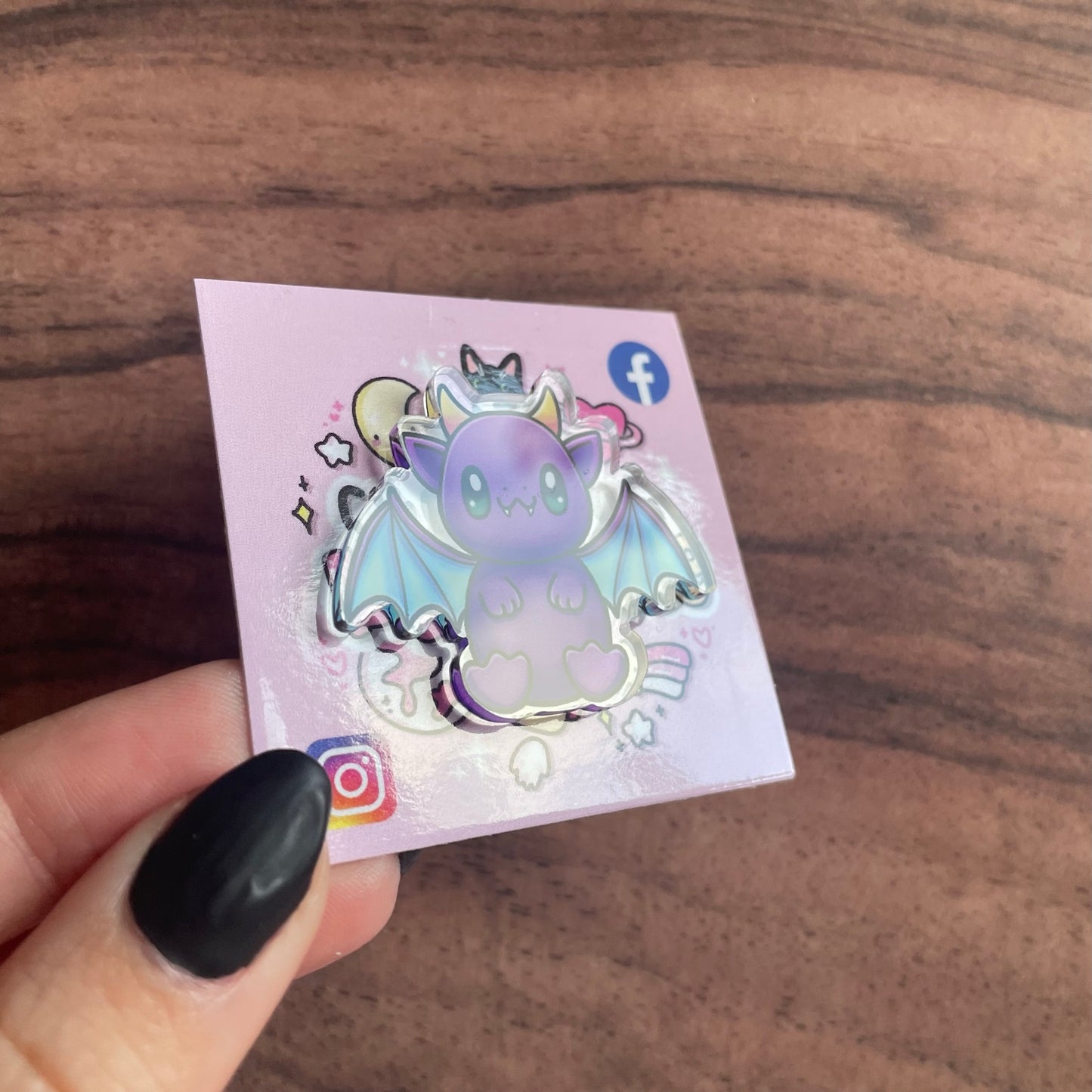 Acrylic Dragon Pin