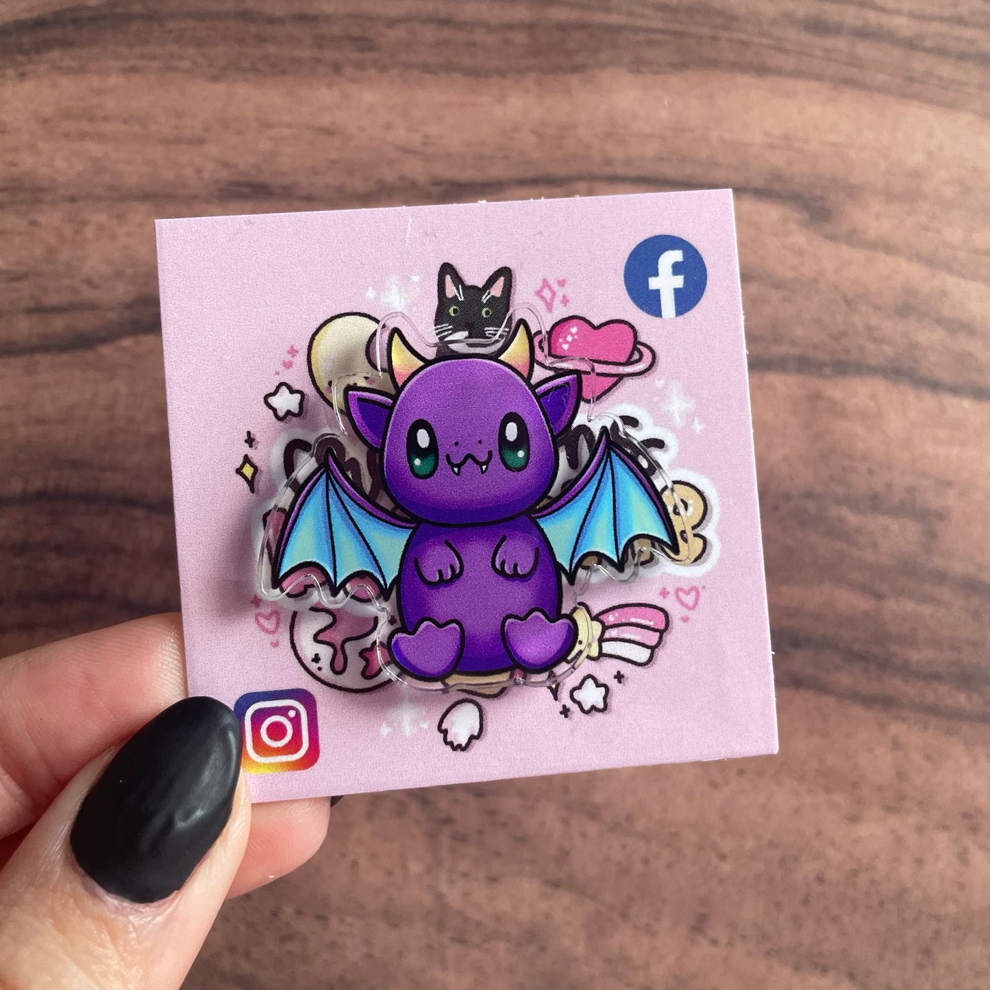 Acrylic Dragon Pin