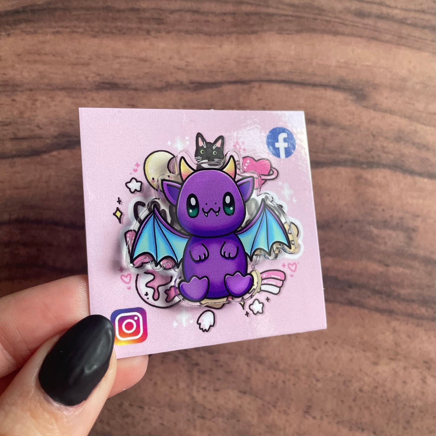 Acrylic Dragon Pin
