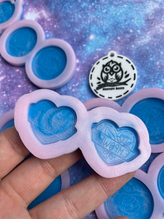Little Owl Mould - Empower Heart Earring Mould
