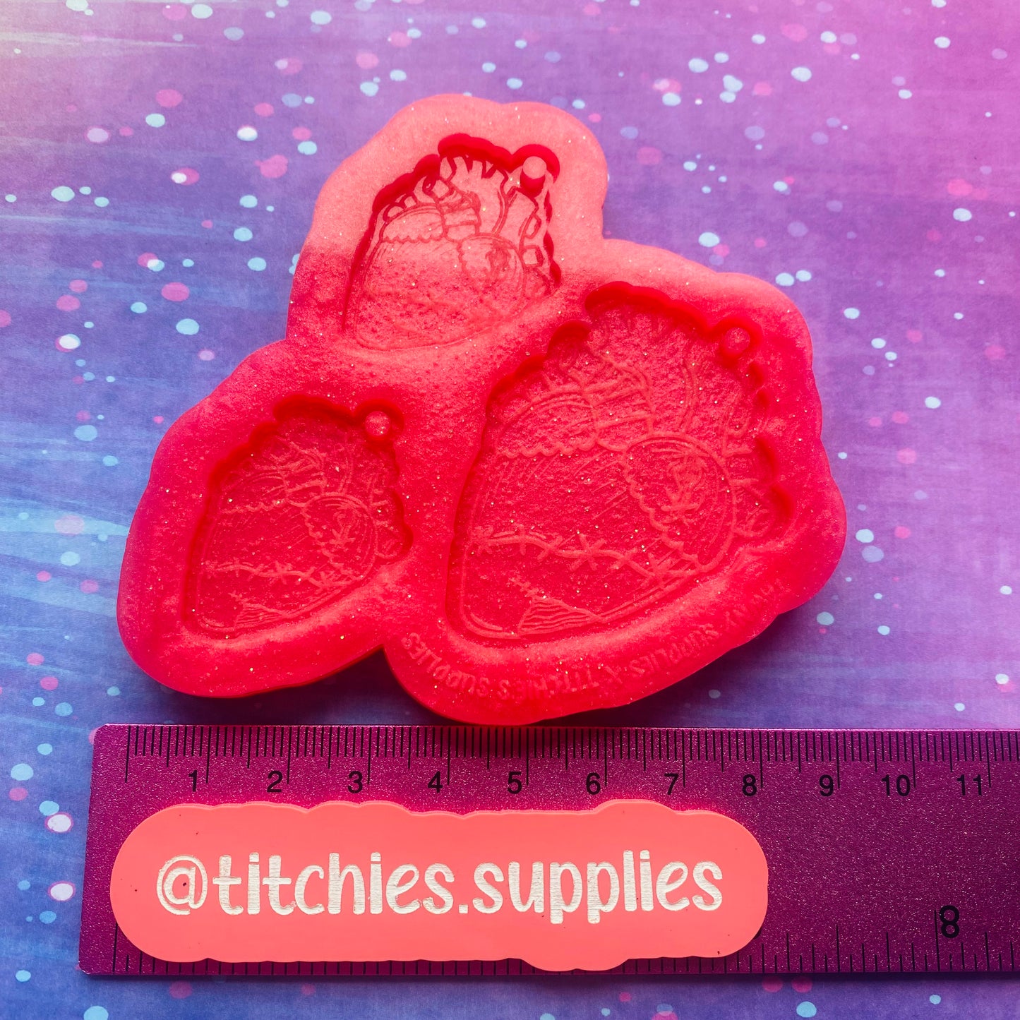 Exclusive Stitched Zombie Heart Earring and Pendant Mould