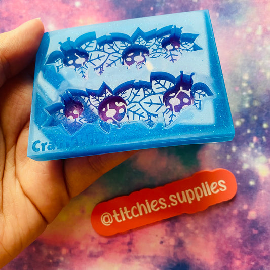Leafy Lady Bird Hairclip Mould