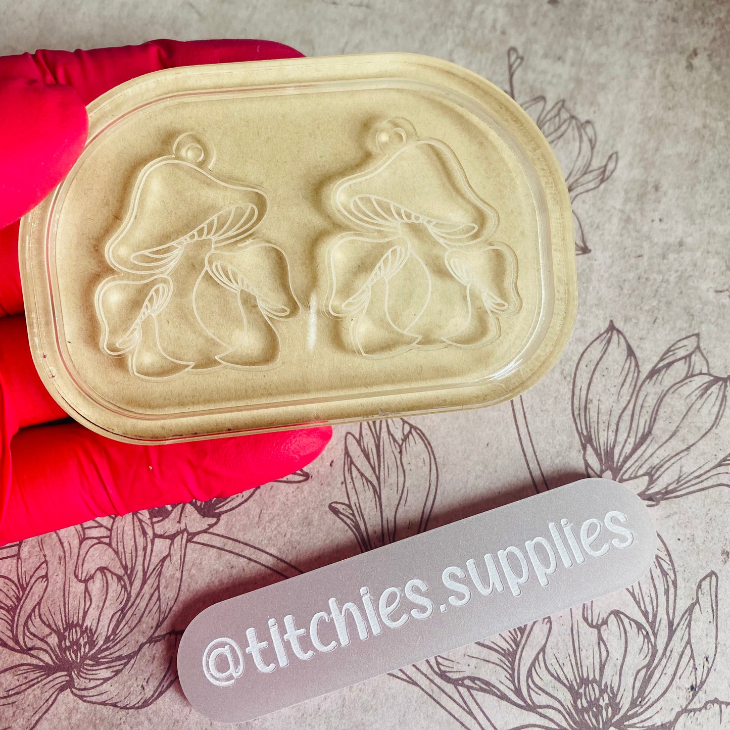 Triple Mushroom Earring Mould