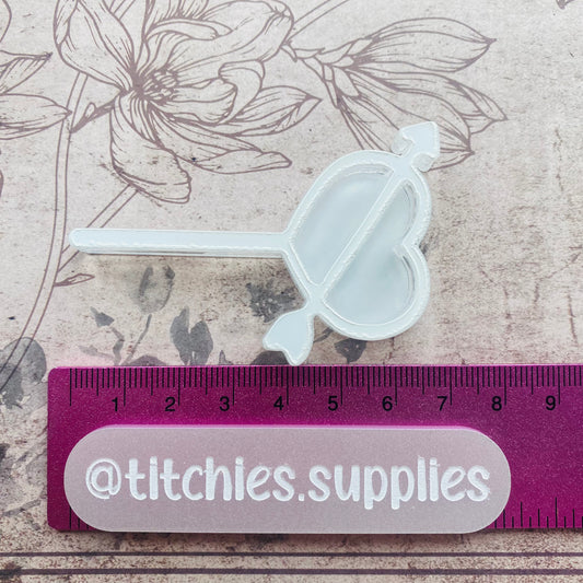Arrow Heart Wand Shaker Mould