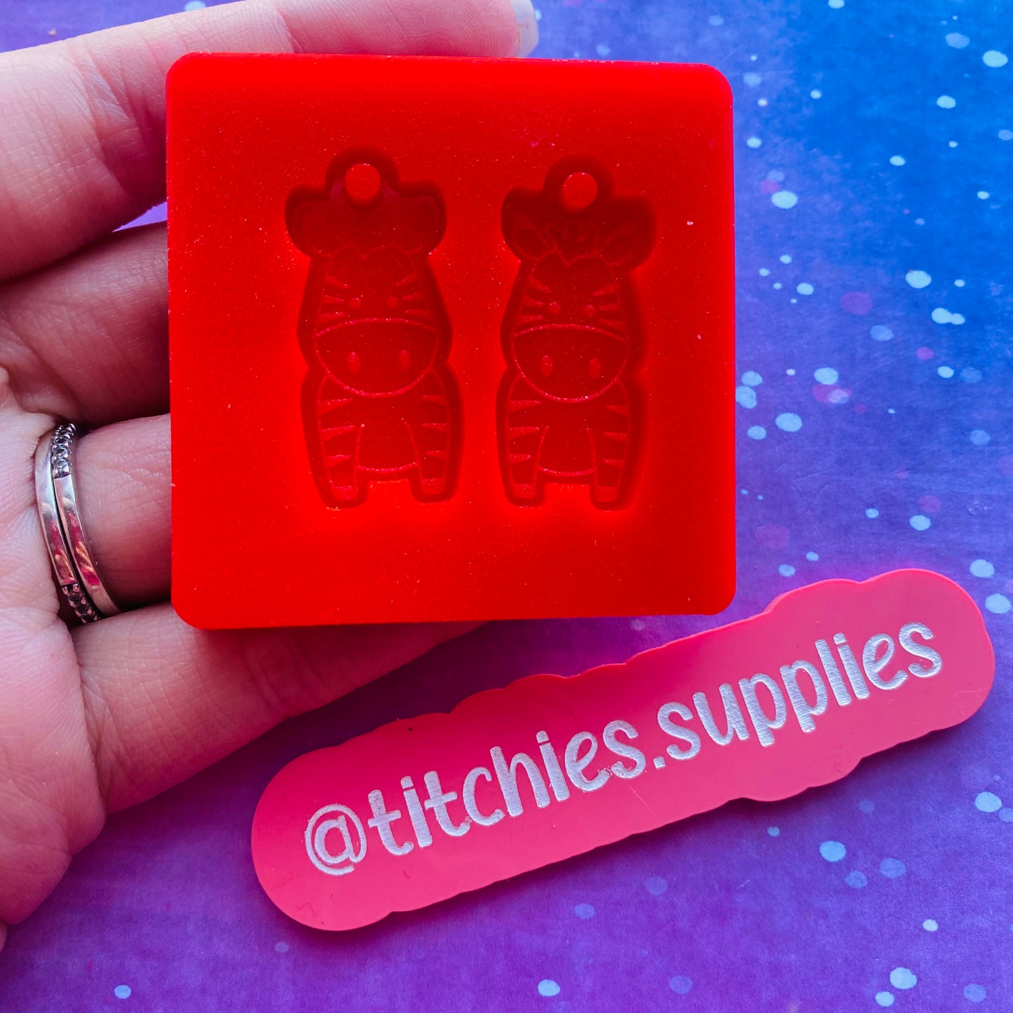 Cute Little Zebra Earring Mould