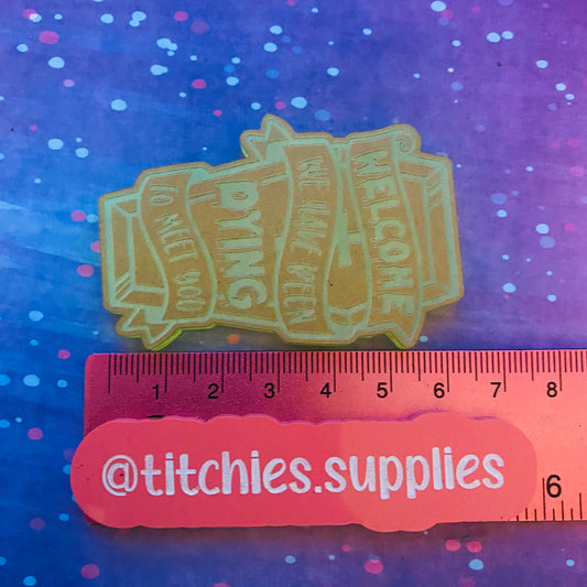 Welcome Coffin Mould, 6mm Thick