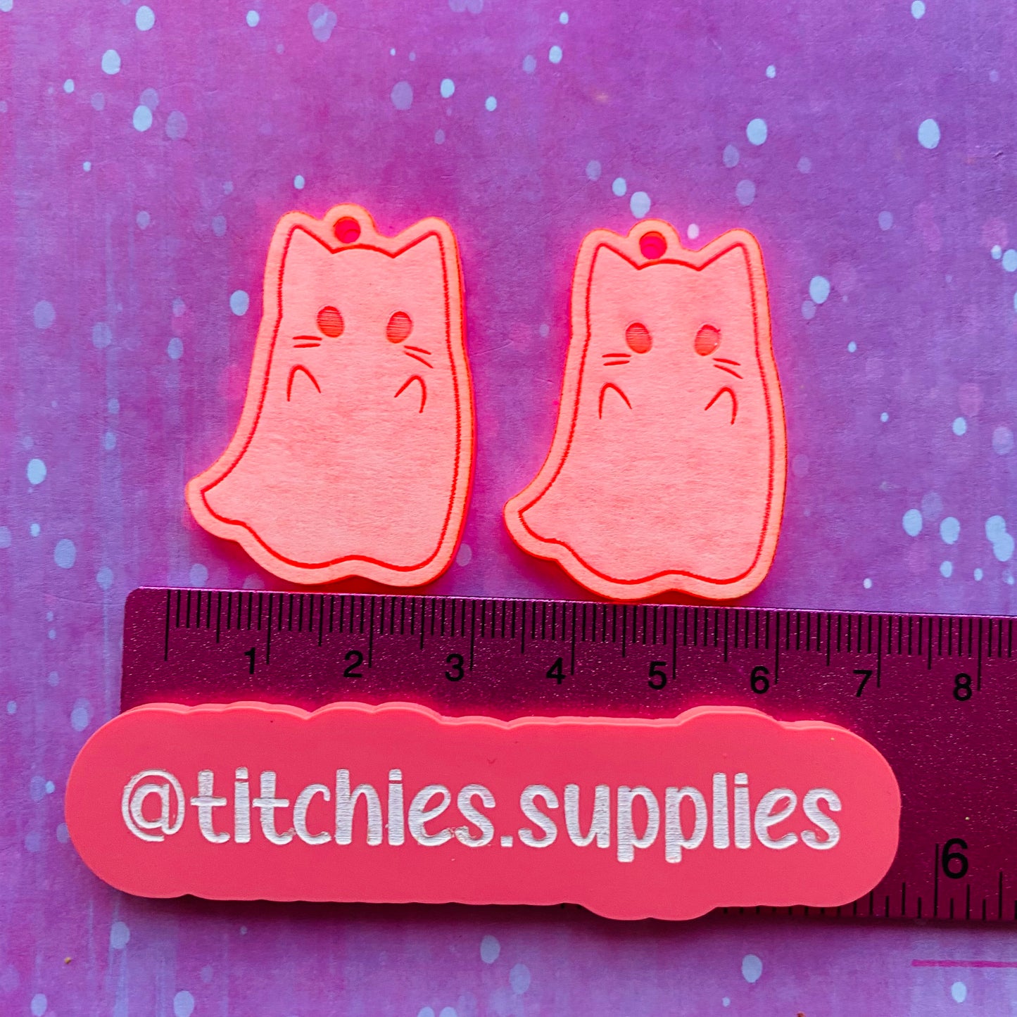 Cat Ghostie Earring Mould