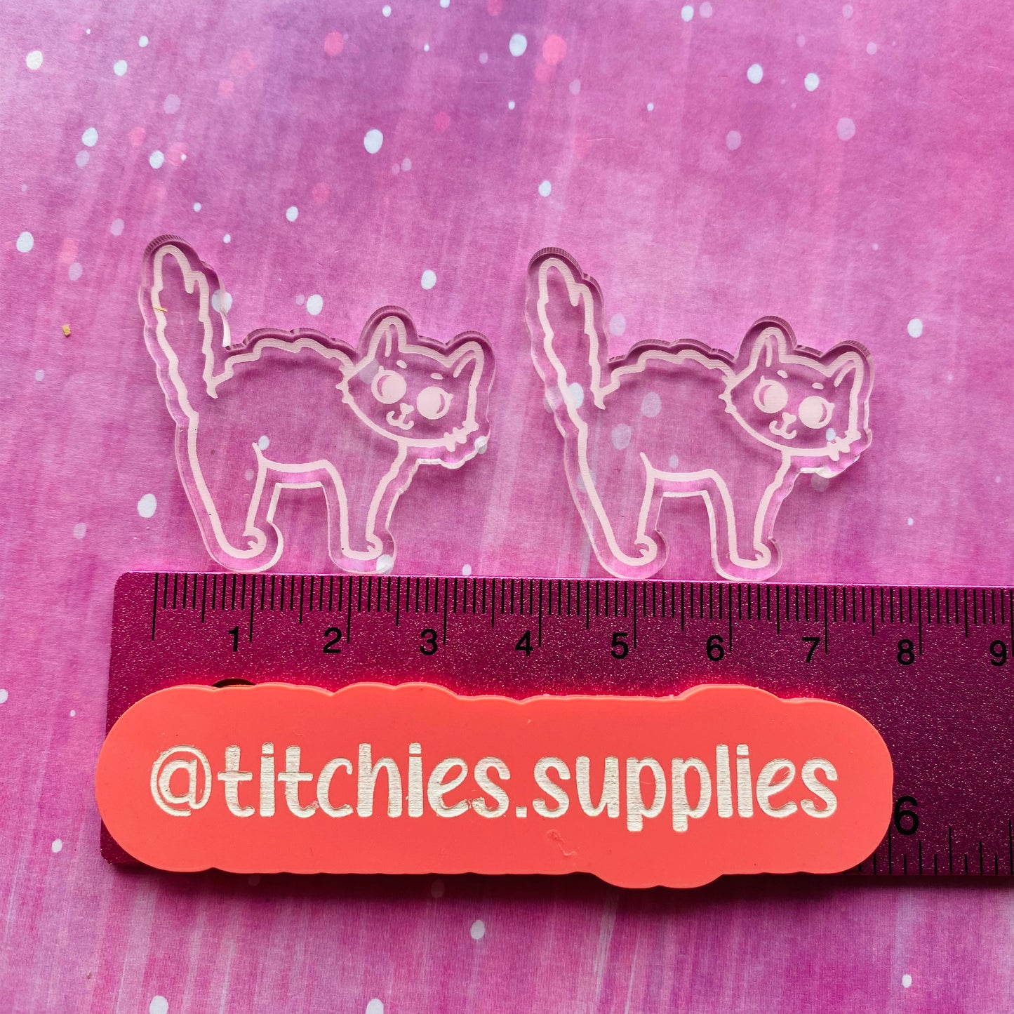 Scaredy Cat Pair Earring Mould