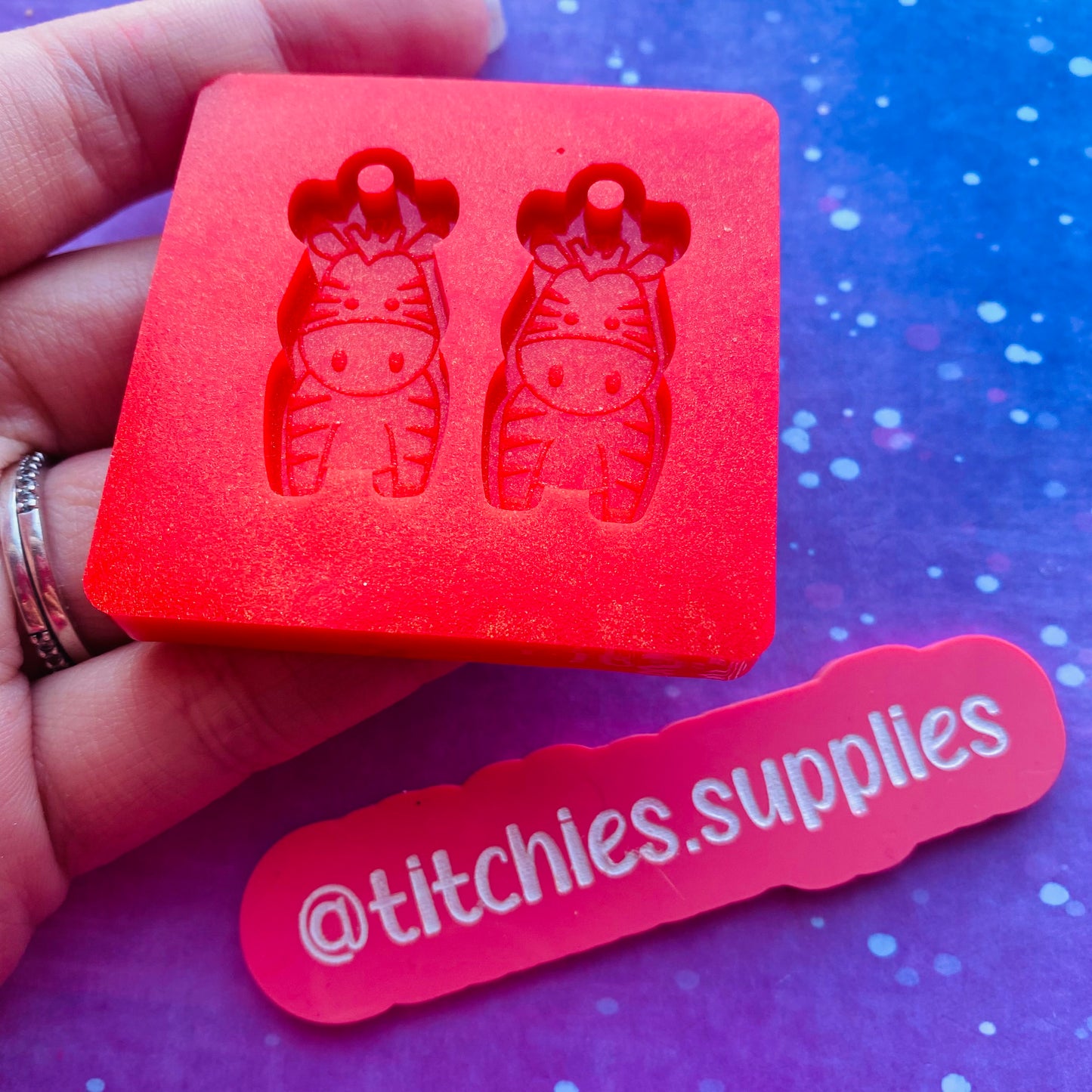 Cute Little Zebra Earring Mould