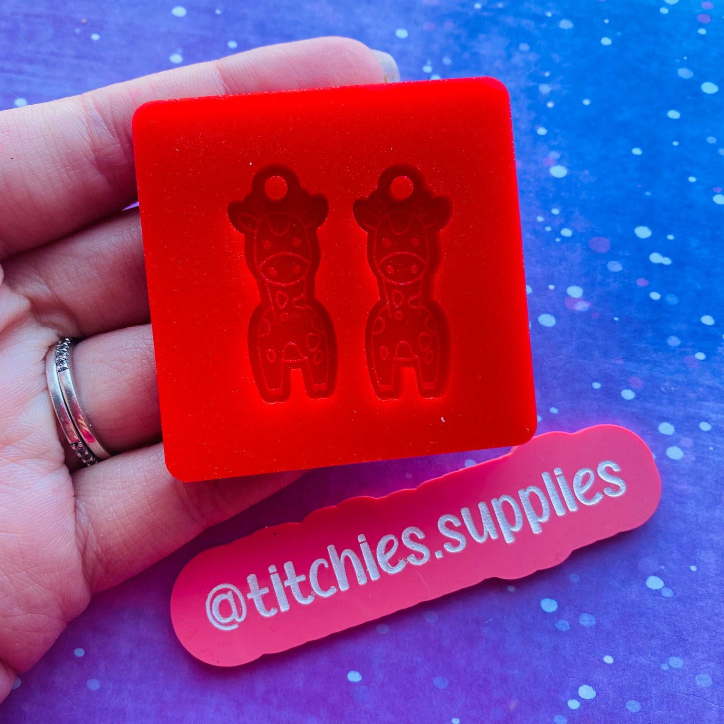 Cute Little Giraffe Earring Mould