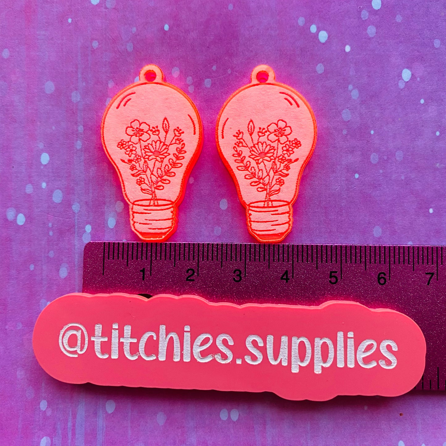 Wildflower Lightbulb Earring Mould