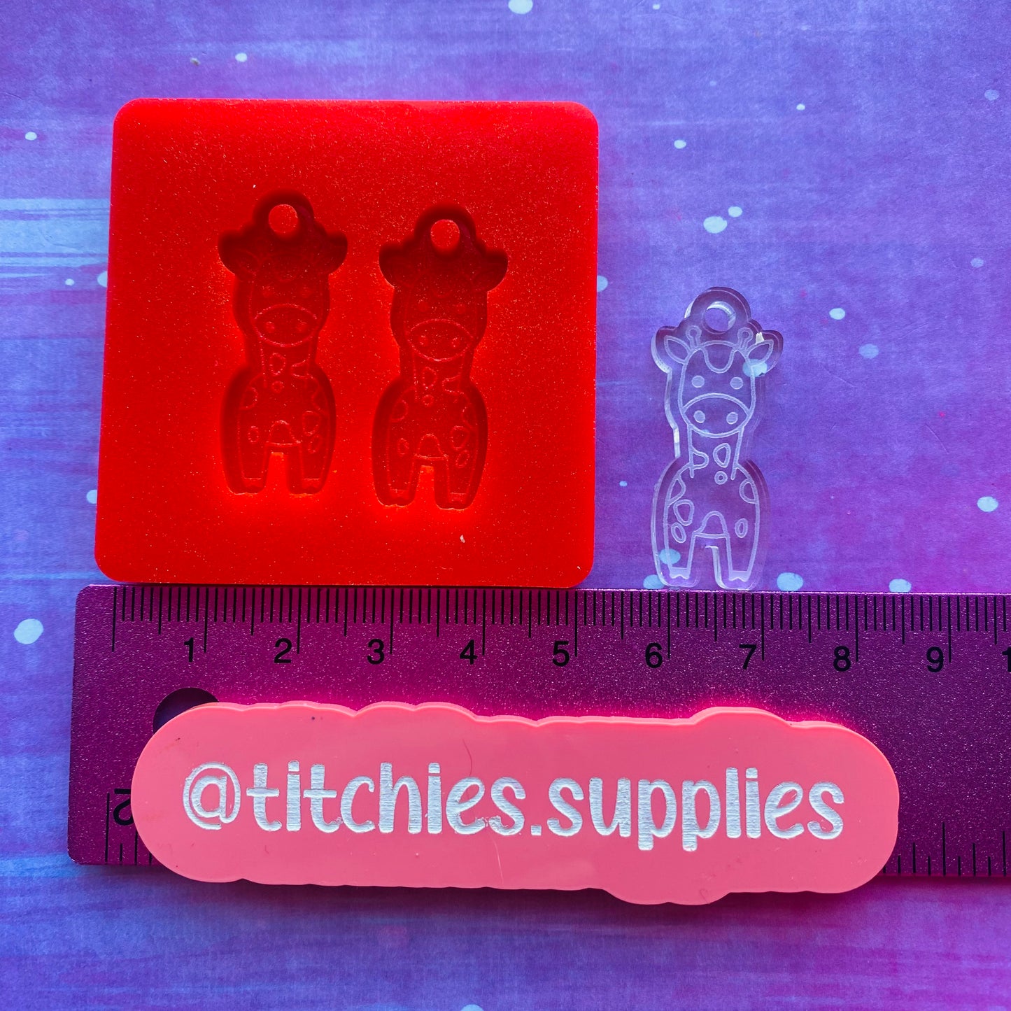 Cute Little Giraffe Earring Mould