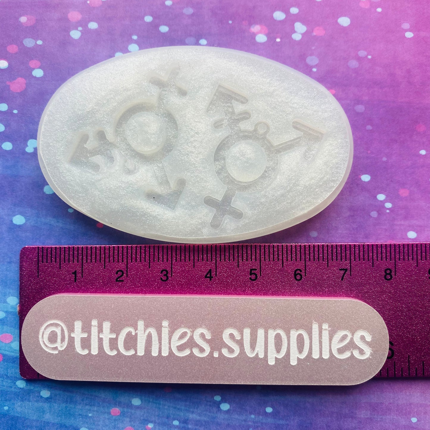 Transgender Symbol Earrings Mould