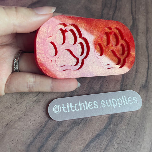 2 Layer Paw Earring Mould