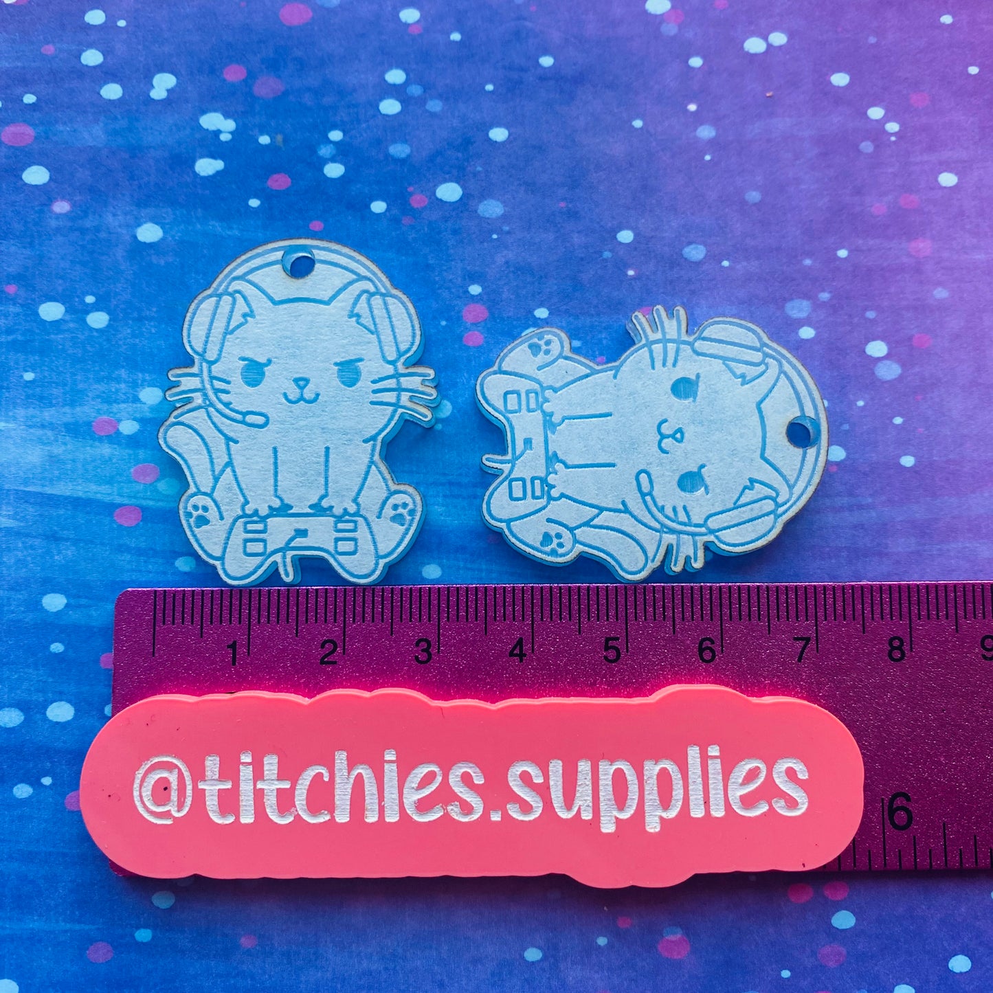 Gamer Cat Earrings Mould