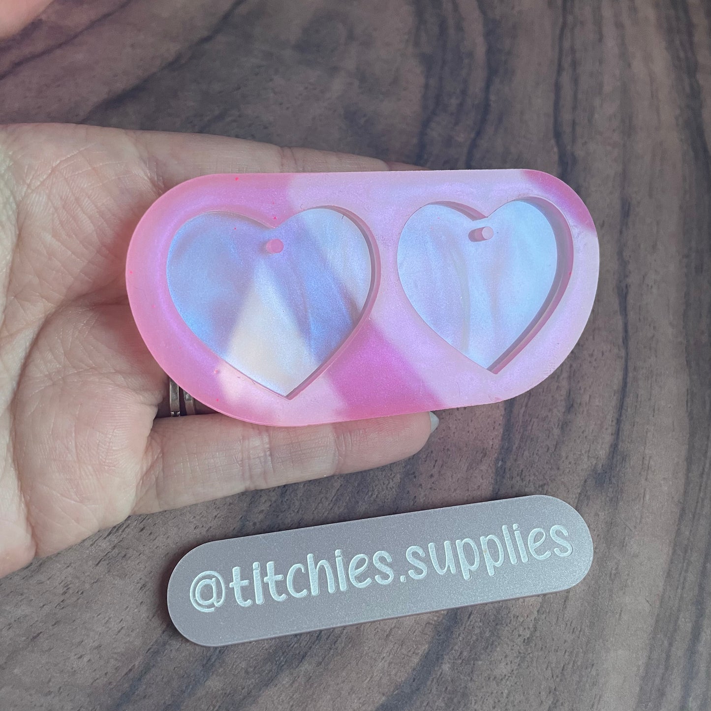 Plain Hearts Earring Mould