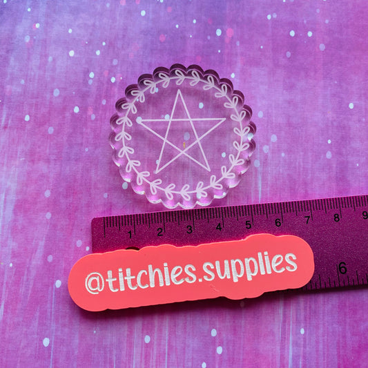Pentagram Token Mould, 6mm Thick