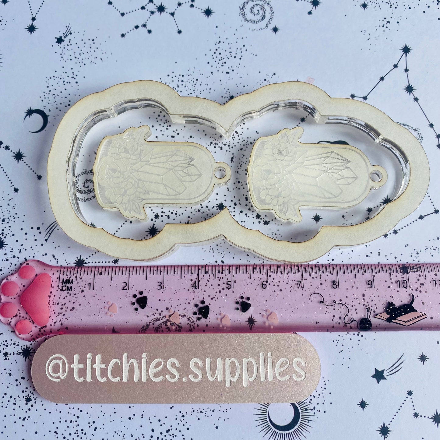 Jar of Crystals Earring Mould