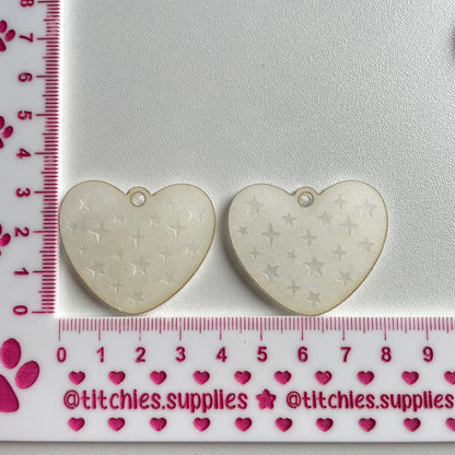 Sparkle Heart Earring Mould