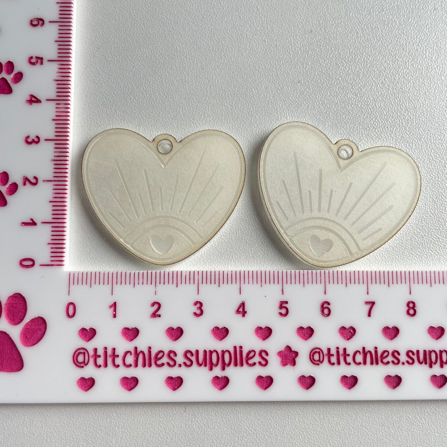 Sunset Heart Earring Mould