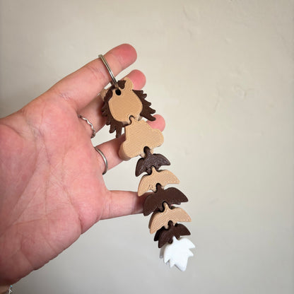 Horse Fluffy Tails Keyring
