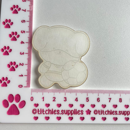 Puppy Footballer Mould, 5mm Thick