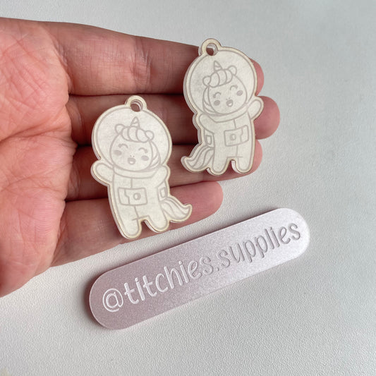 Unicorn Astronaut Earring Mould