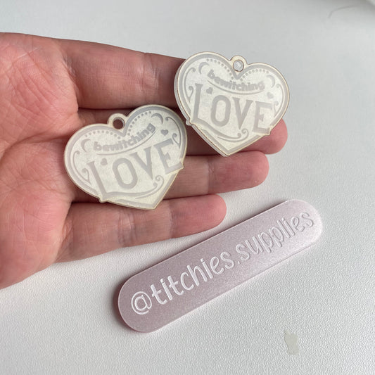 Bewitching Love Heart Earring Mould