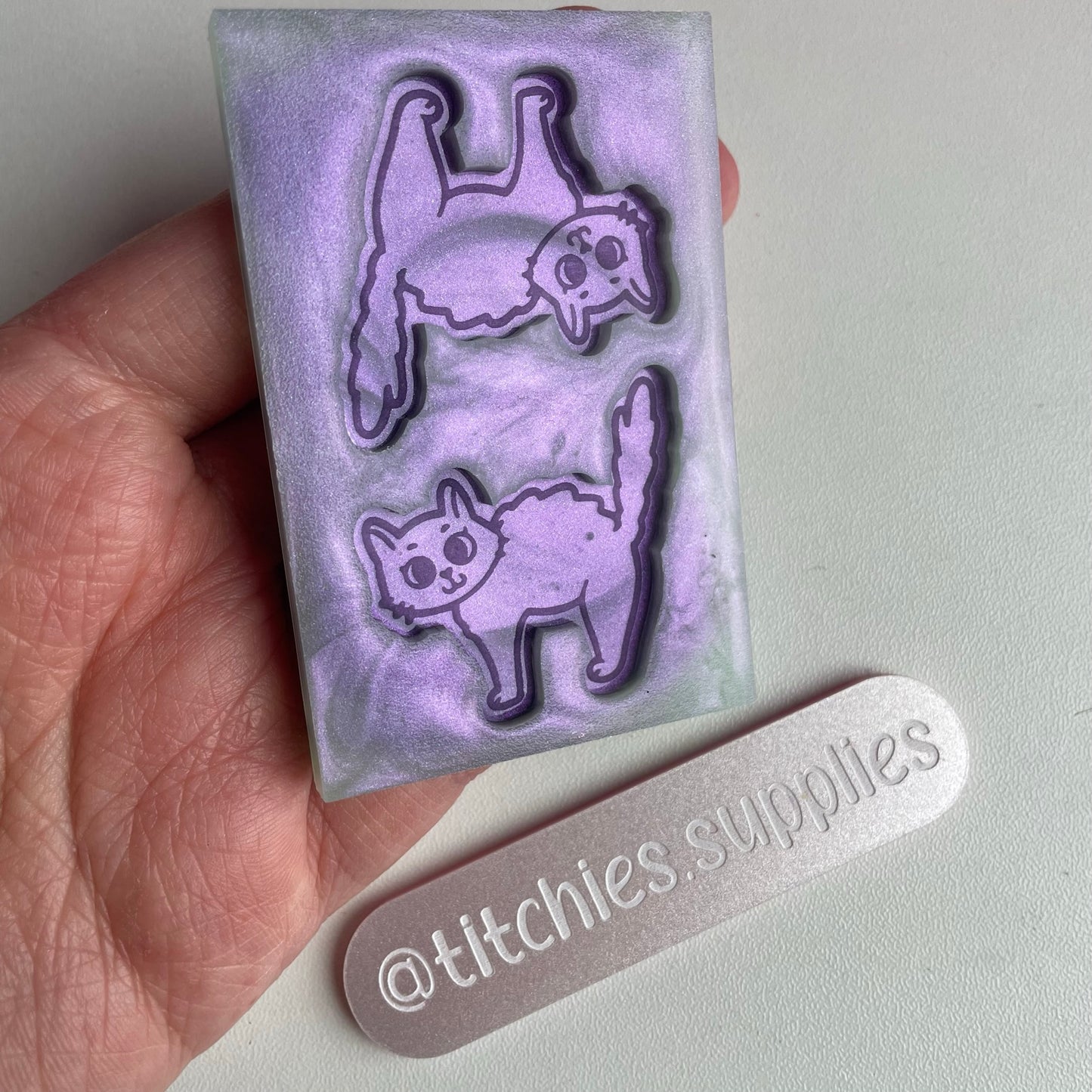 Scaredy Cat Pair Earring Mould
