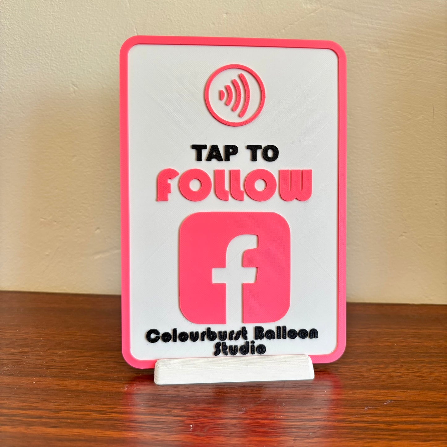 NFC Business Card Stand - Facebook
