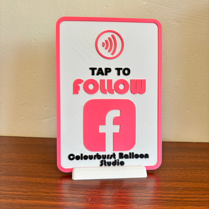 NFC Business Card Stand - Facebook