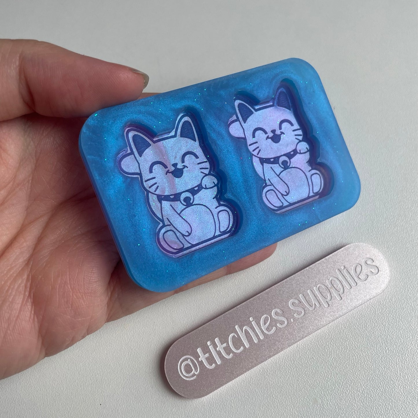 Lucky Cat Earring Mould