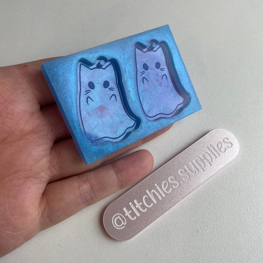 Cat Ghostie Earring Mould