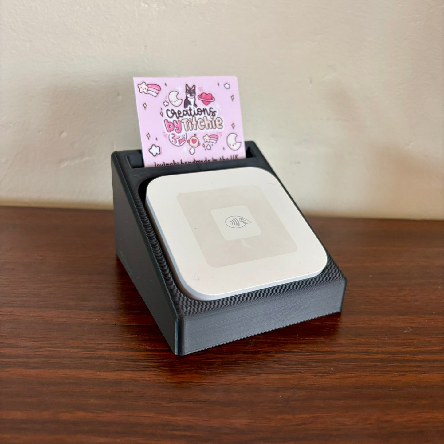 Square Card Reader Stand and Business Card Holder