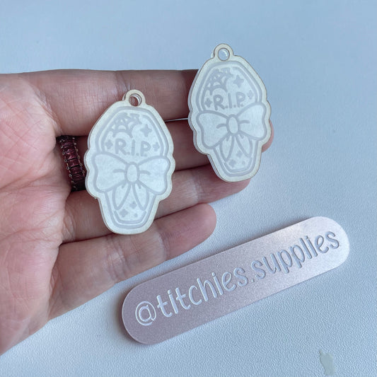 Cute RIP Coffin Earring Mould