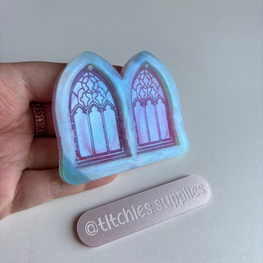 Triple Star Gothic Window Earring Mould