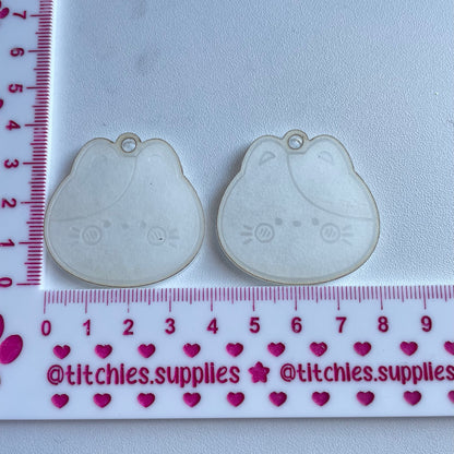 Cute Kitty Cat Face Earring Mould