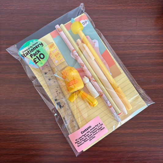 12 Item Stationery Pack - Yellow