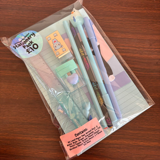 12 Item Stationery Pack - Blue