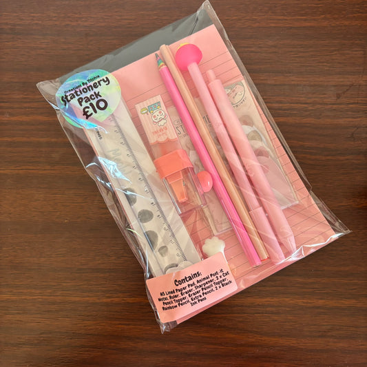 12 Item Stationery Pack - Pink 2