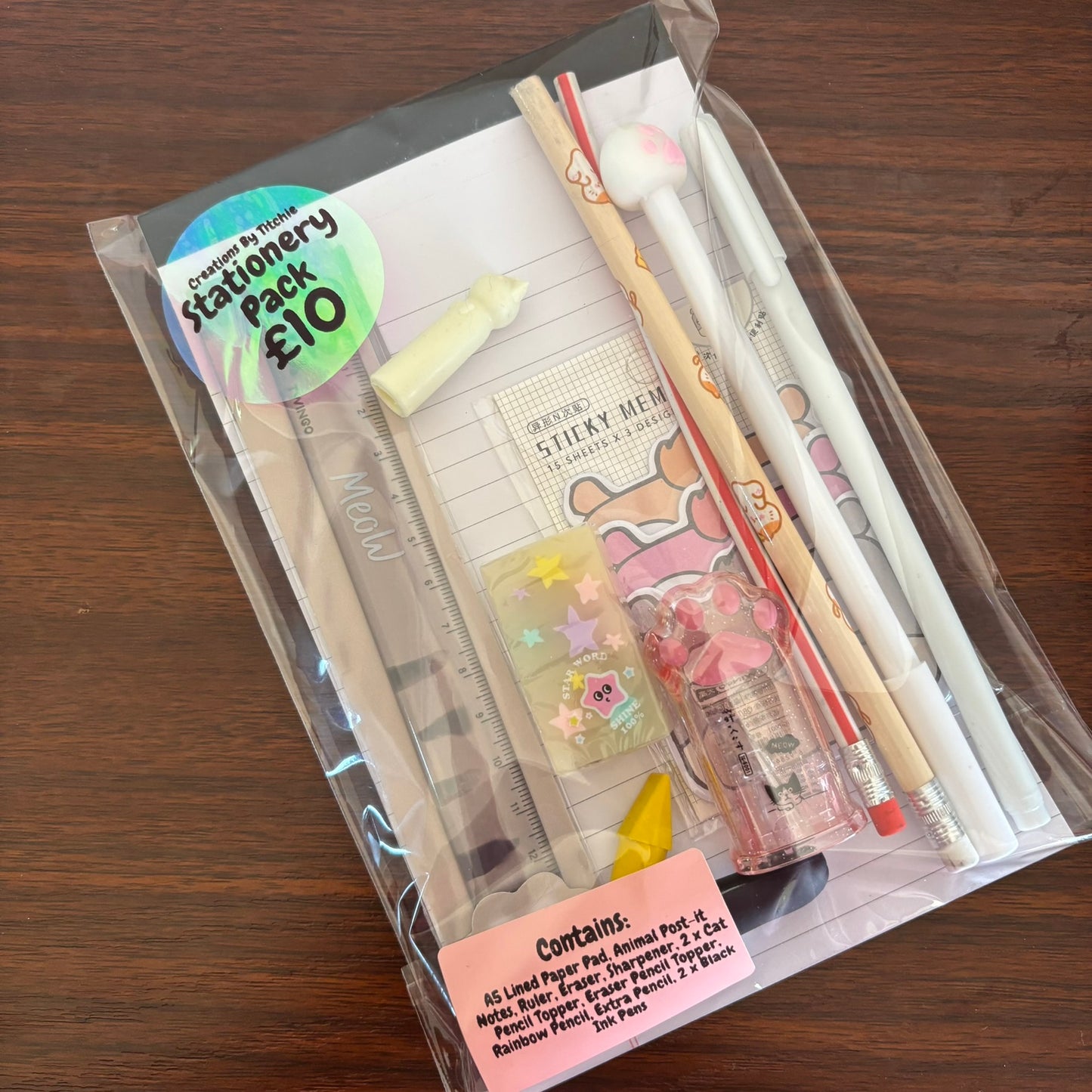12 Item Stationery Pack - White